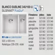 BLANCO SUBLINE 340/160-U balos fehér exc.n.