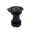 Szekrényláb 80mm OPES Fekete szétszedhető  75-95mm műanyag