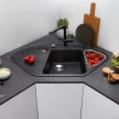 BLANCO DELTA II Silgranit mosogatótálca, antracit, tartozékokkal, excenterrel