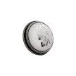 Bútorfogantyú Margarita gomb 35mm Antik Ezüst/Porcelán Fehér Virág