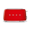 SMEG retro 4-szeletes kenyérpirító, piros