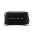 SMEG retro 4-szeletes kenyérpirító, fekete