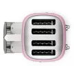 SMEG retro 2x2-szeletes kenyérpirító, rózsaszín