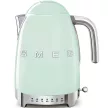 SMEG VÍZFORRALÓ, 50-es évek retro design, állítható vízhőfok, 1,7 liter, 2400 W, világoszöld