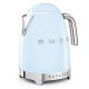 SMEG VÍZFORRALÓ, 50-es évek retro design, állítható vízhőfok, 1,7 liter, 2400 W, világoskék