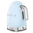 SMEG VÍZFORRALÓ, 50-es évek retro design, állítható vízhőfok, 1,7 liter, 2400 W, világoskék