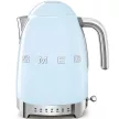 SMEG VÍZFORRALÓ, 50-es évek retro design, állítható vízhőfok, 1,7 liter, 2400 W, világoskék