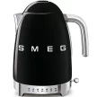 SMEG VÍZFORRALÓ, 50-es évek retro design, állítható vízhőfok, 1,7 liter, 2400 W, fekete