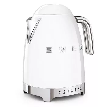   SMEG VÍZFORRALÓ, 50-es évek retro design, állítható vízhőfok, 1,7 liter, 2400 W, fehér