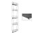 Fémrács ELQGM155SX Oldalra szerelhető Balos 107x1700x468mm Antracit