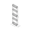 Fémrács ELQGM155SX Oldalra szerelhető Balos 107x1700x468mm Antracit