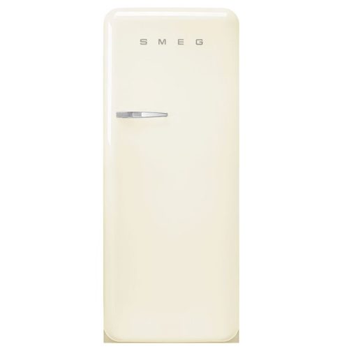 SMEG retro hűtő/fagyasztó, bézs, jobb oldali pánt, D energiaosztály
