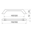 Fogantyú 2413-352 ZN1 Fekete Nikkel Fém