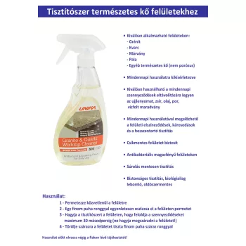 Tisztítószer Természetes kő felületekhez 500 ml-es