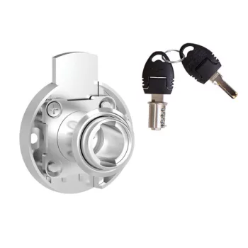Bútorzár 708-CL4 Fiókzár D=39,4mm Nikkel Fém