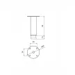 Szekrényláb 323H95 95mm állítható láb horganyzott 230kg