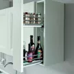 Fémrács VIBO oldalra szerelhető felső szekrénybe 107x293x510mm Balos
