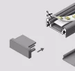 Led profil "Surface" végzáró fehér