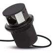 Konnektor Munkalapba süllyeszthető LIFT 3x230V+2USB 1,5fm Matt fekete