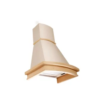   EVIDO DAPHNE 60C fali páraelszívó, kürtős rusztikus, 60 cm, bézs/kezeletlen fa keret