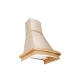EVIDO DAPHNE 60C fali páraelszívó, kürtős rusztikus, 60 cm, bézs/kezeletlen fa keret