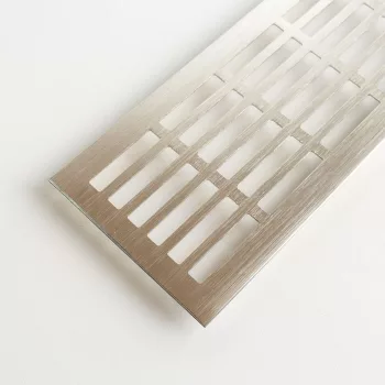 Szellőzőrács 150x1000mm Nemesacél imitáció