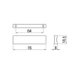 Fogantyú A006-064mm Aluminium