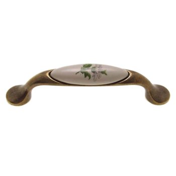 Fogantyú M10.01.20.04 Antikolt Bronz-Zöld Virág