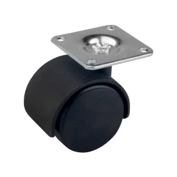 Bútorgörgő 40mm Talpas 25kg Fekete