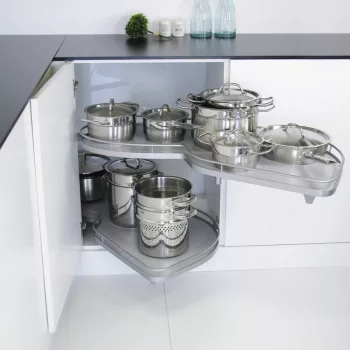   Kesseböhmer LeMans II ARENAplus Classic 600mm Jobbos, tengellyel, 25kg/polc Szürke