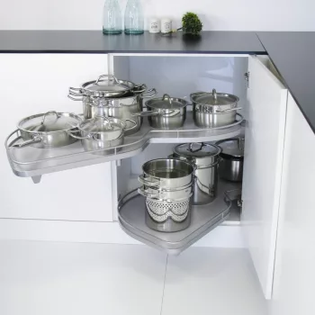   Kesseböhmer LeMans II ARENAplus Classic 600mm Balos, tengellyel, 25kg/polc Szürke