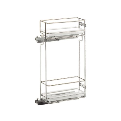 Fémrács VIBO oldalra szerelhető felső szekrénybe 107x293x510mm Jobbos + PVC tál
