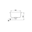 EVIDO Home 45S compact gránit mosogató 575x460 antracit
