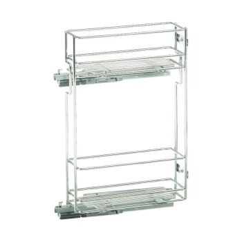   Fémrács VIBO oldalra szerelhető felső szekrénybe 107x293x510mm Jobbos