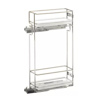   Fémrács VIBO oldalra szerelhető felső szekrénybe 107x293x510mm Balos + PVC tál