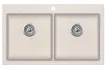 EVIDO Quadro 9 gránit mosogató 860x510mm Bézs 2 medence