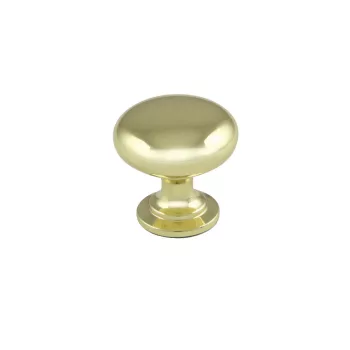 Bútorfogantyú Jota gomb 28mm Fényes Arany TULIP