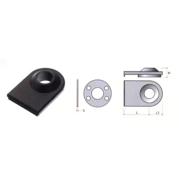 Bútorzár SR09 Üvegajtó adapter 60mm Fekete KIFUTÓ!