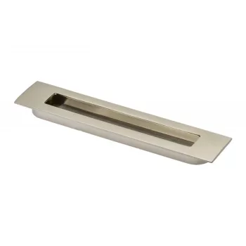   Fogantyú UZ-E6-160-06 Inox tolóajtó kagyló süllyesztett nikkel