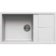 Elleci Unico 410 Gránit mosogató G68 Bianco 860x500/200mm