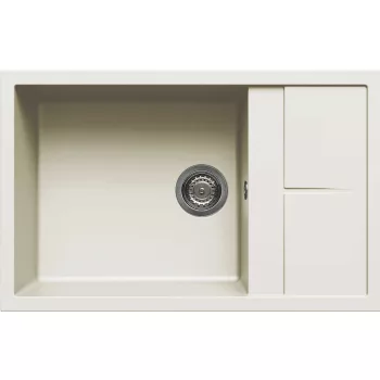   Elleci Unico 310 gránit mosogató G62 Bianco antico 780x500/200mm