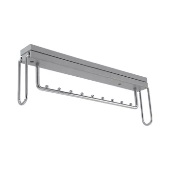   Kihúzható vállfatartó 500mm VIBO 50x500x170mm króm-fekete