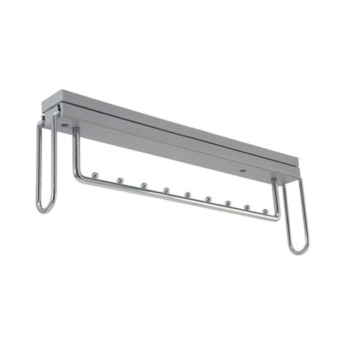 Kihúzható vállfatartó 500mm VIBO 50x500x170mm króm-fekete