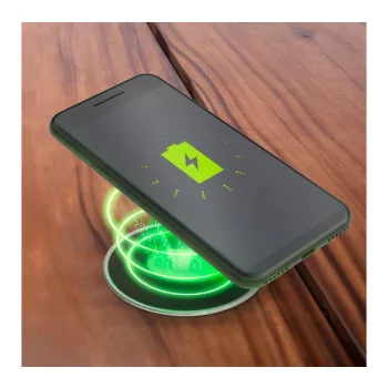   Beépíthető vezeték nélküli töltőállomás fekete - USB-A - max