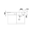 BLANCO AXIA III 6 S bal antracit fa tart. 524643