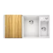 BLANCO AXIA III 6S-F jobb fehér fa tart.exc. 523486