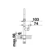BLANCO CATRIS-S Flexo fekete matt