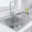 BLANCO LARESSA-F króm HD jobbos karral