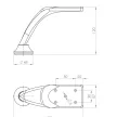 Bútorláb StrongLegs FS011, 120mm Króm