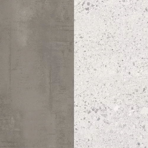 Konyhai hátfal K200 RS Világos Beton/K095 SU Világos Terrazzo Márvány 4100x640x10mm